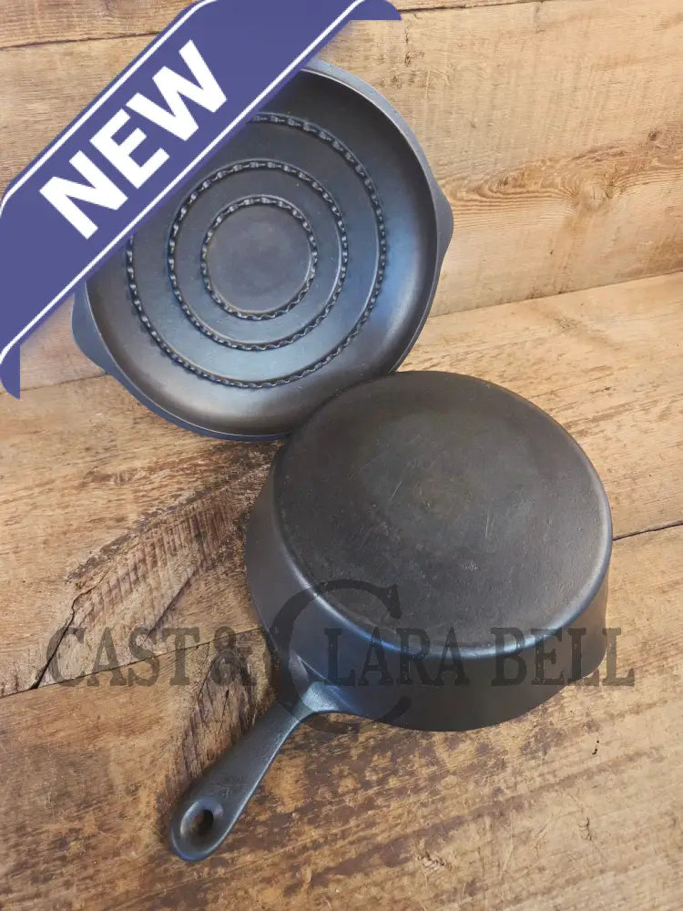 1930’s Wagner Ware #8 Deep Skillet with Lid and bullet style handle. Perfect chicken fryer - Skillet