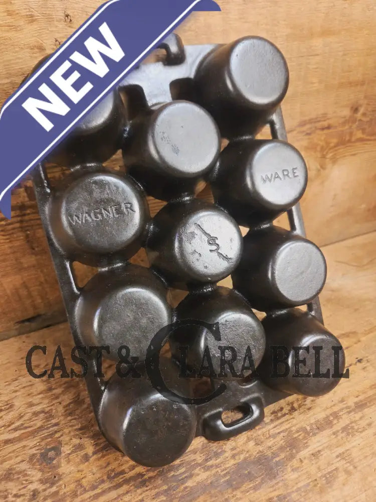 1930’s Wagner Ware Cast Iron Popover Pan 11 cup 1337 ’S’. Perfect for cornbread muffins or popovers Bakeware