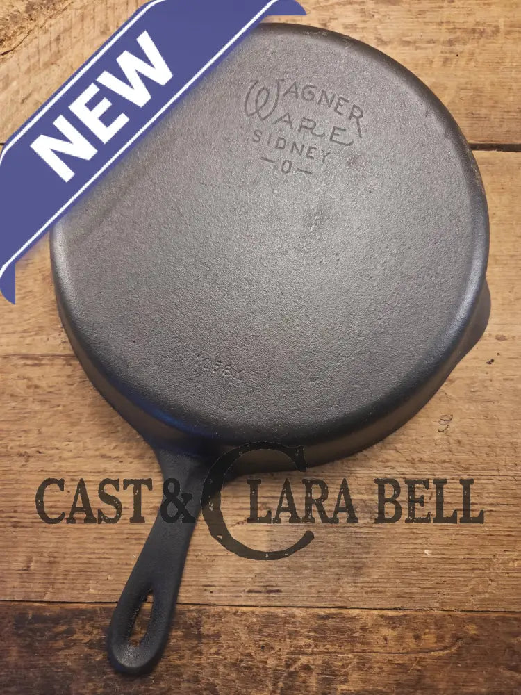 1930’s Wagner Ware Sidney -O- #8 Skillet with Smooth Bottom 1058 K. Restored and Ready to Use! Skillet