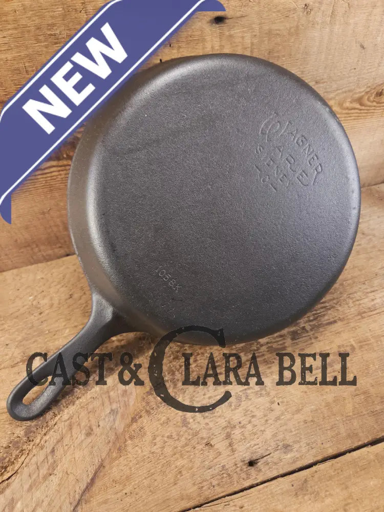 1930’s Wagner Ware Sidney -O- #8 Skillet with Smooth Bottom 1058 K. Restored and Ready to Use! Skillet