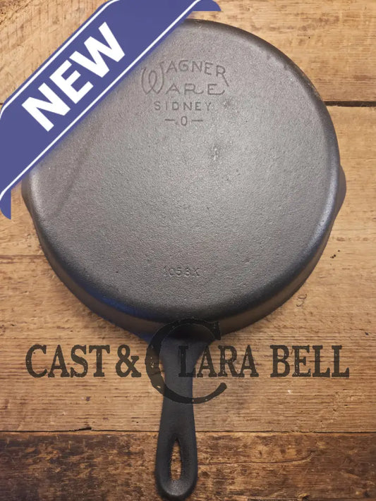 1930’s Wagner Ware Sidney -O- #8 Skillet with Smooth Bottom 1058 K. Restored and Ready to Use! Skillet