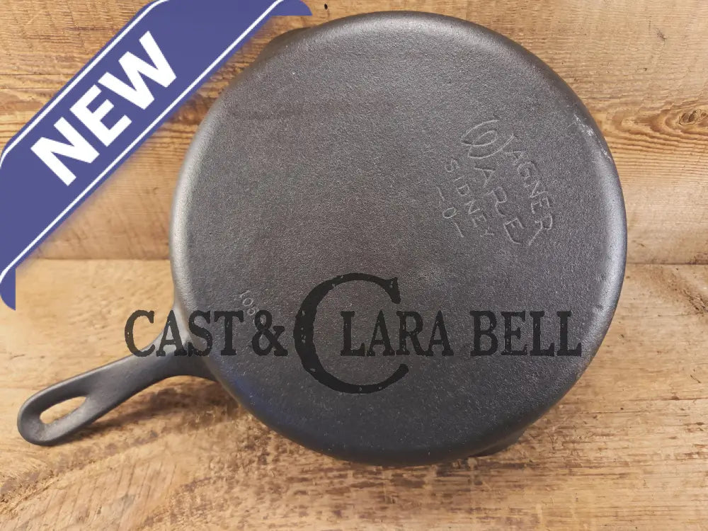 1930’s Wagner Ware Sidney -O- #8 Skillet with Smooth Bottom 1058 K. Restored and Ready to Use! Skillet
