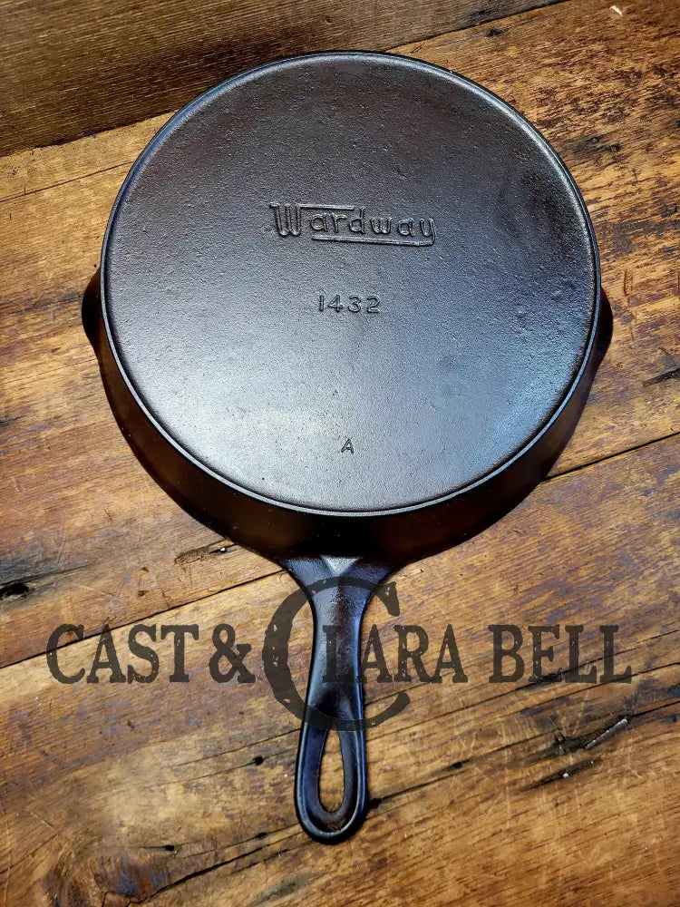 1930’S Wardway By Wagner Cast Iron Skillet. #1432. These Are Not Found Often Beautiful Every Day