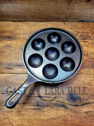 1940’S Era Griswold No. 32 Cast Iron Aebleskiver 962. Perfect For Poached Eggs And Delicious