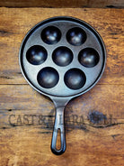 1940’S Era Griswold No. 32 Cast Iron Aebleskiver 962. Perfect For Poached Eggs And Delicious