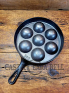1940’S Era Griswold No. 32 Cast Iron Aebleskiver 962. Perfect For Poached Eggs And Delicious