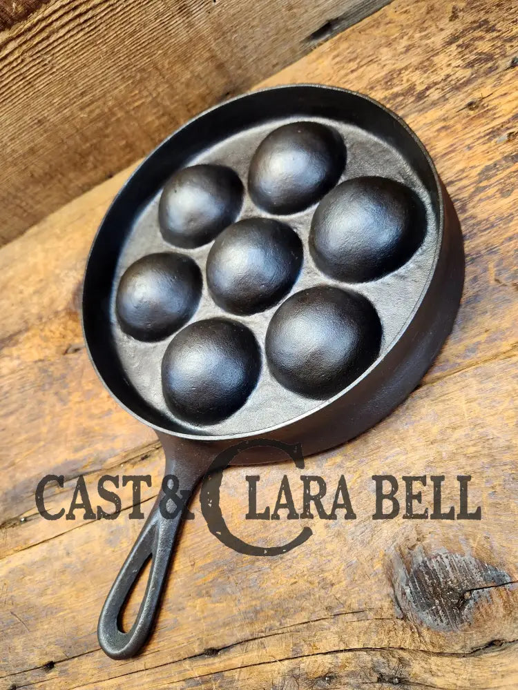 1940’S Era Lodge No. 32 Cast Iron Aebleskiver. Perfect For Poached Eggs And Delicious Danish