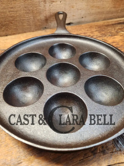 1940’S Era Lodge No. 32 Cast Iron Aebleskiver. Perfect For Poached Eggs And Delicious Danish