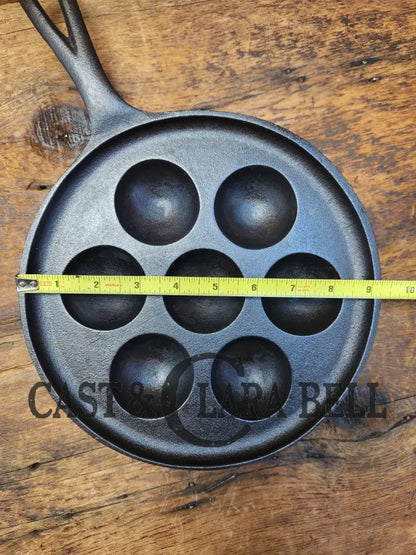 1940’S Era Lodge No. 32 Cast Iron Aebleskiver. Perfect For Poached Eggs And Delicious Danish