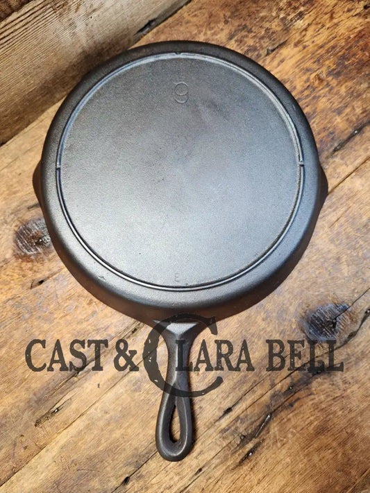 1940’S Era Three Notch Lodge #9 E Cast Iron Skillet. The Clara Bell Classic. Skillet