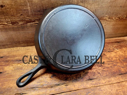 1940’S Era Three Notch Lodge #9 W Raised X Cast Iron Skillet. The Clara Bell Classic. Perfect For