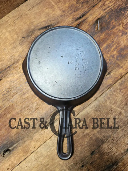 1940’S Fully Marked! Vollrath #3 Cast Iron ’Egg Skillet’. Great Gift Idea! Sc24