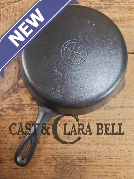 1940’s Griswold #6 Cast Iron Skillet with Small Block Logo and Smooth Bottom 699 L Skillet