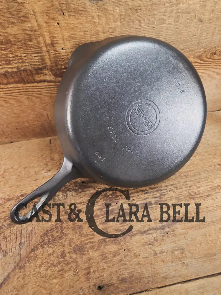 1940’s Griswold #6 Cast Iron Skillet with Small Block Logo and Smooth Bottom 699 L Skillet