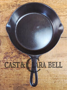 1940’s Griswold #6 Cast Iron Skillet with Small Block Logo Flat Handle and Smooth Bottom 699 B. Wonderful sauté pan