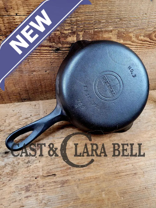 1940’S Griswold No. 3 Cast Iron Egg Skillet With Small Block Logo 709 A