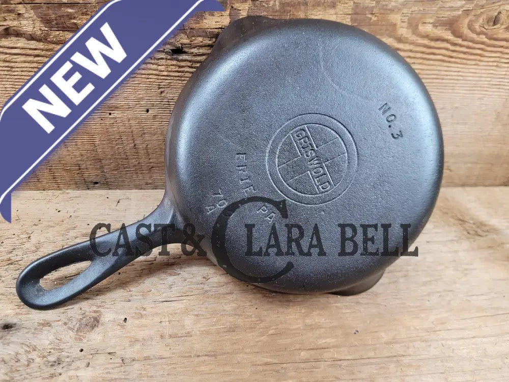 1940’S Griswold No. 3 Cast Iron Egg Skillet With Small Block Logo 709 A