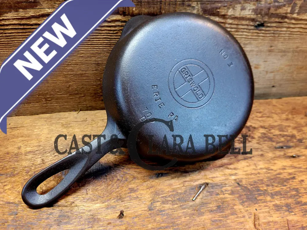 1940’S Griswold No. 3 Cast Iron Egg Skillet With Small Block Logo 709 D