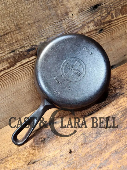 1940’S Griswold No. 3 Cast Iron Egg Skillet With Small Block Logo 709 I