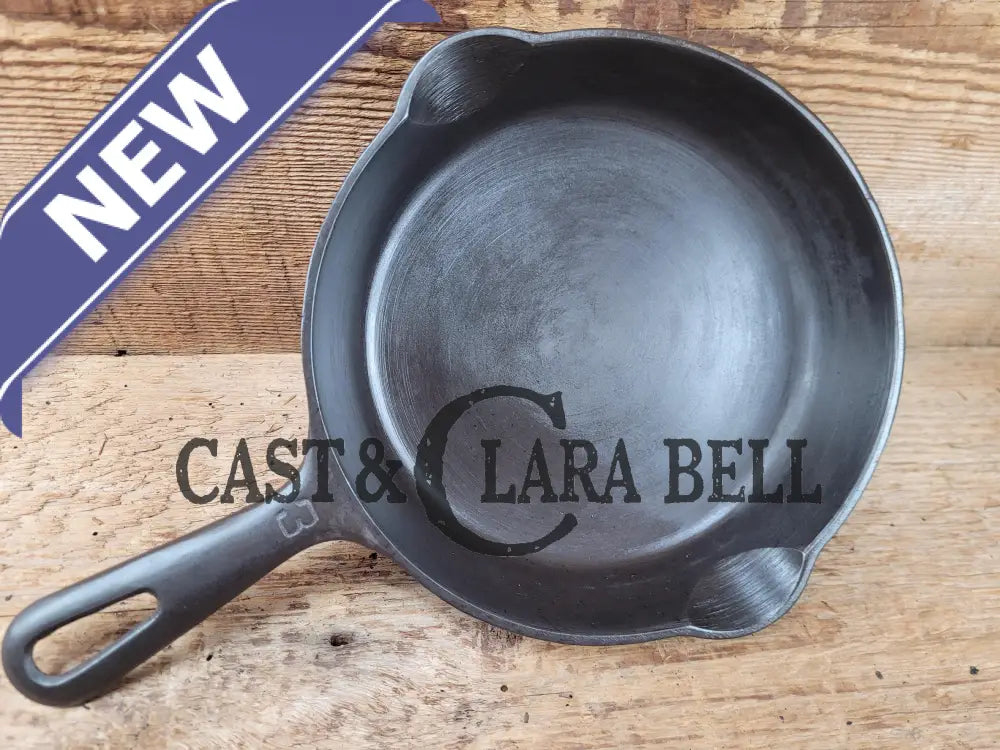 1940’S Griswold No. 3 Cast Iron Egg Skillet With Unique Grooved Handle 709 L