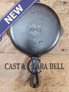 1940’S Griswold No. 3 Cast Iron Egg Skillet With Unique Grooved Handle 709 L