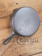 HTF Griswold No. 7 Cast Iron Skillet with Small Block Logo and Grooved Handle 701 Skillet