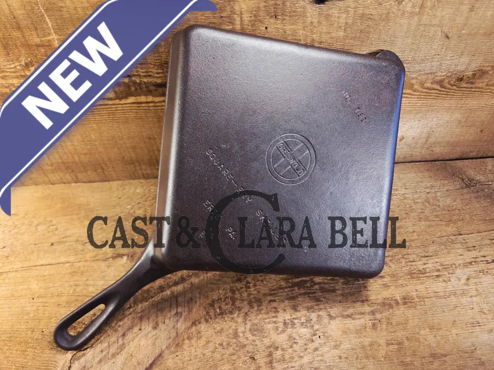 1940’s Griswold No. 768 Square-Fry Skillet with Small Block Logo Erie PA ’E’. Skillet