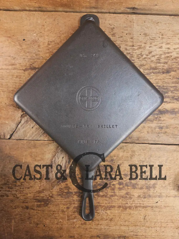 1940’s Griswold No. 768 Square-Fry Skillet with Small Block Logo Erie PA ’E’ Skillet
