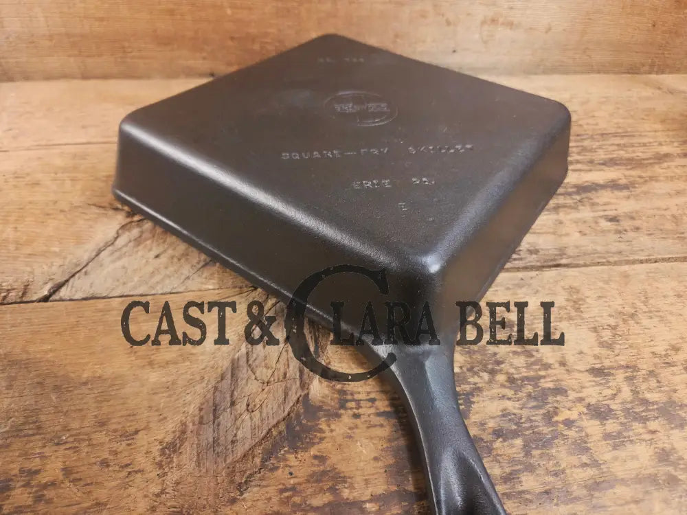 1940’s Griswold No. 768 Square-Fry Skillet with Small Block Logo Erie PA ’E’ Skillet