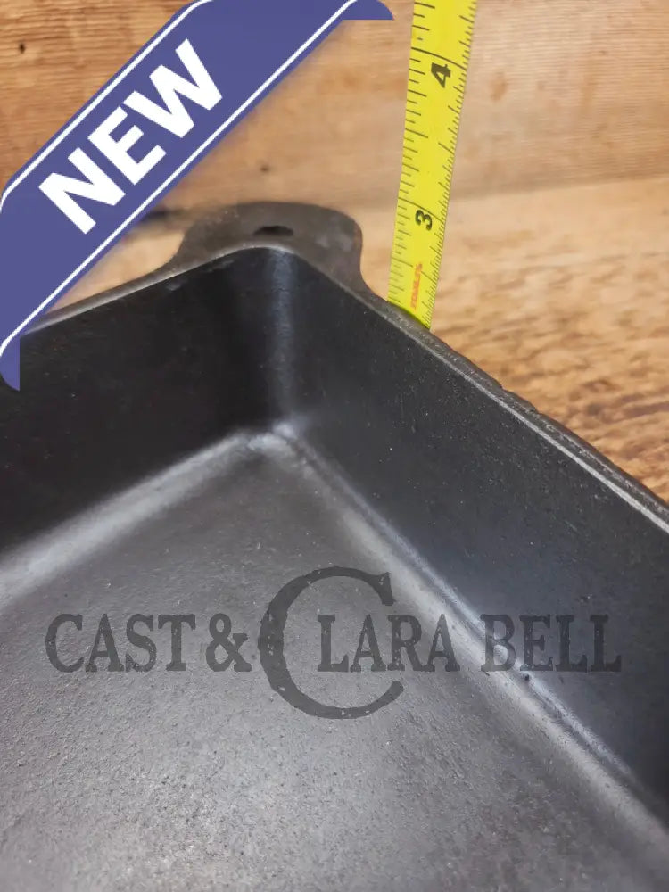 1940’s Griswold No. 768 Square-Fry Skillet with Small Block Logo Erie PA ’E’ - Skillet