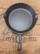 1940’s Griswold No. 8 Cast Iron Skillet with GROOVE handle and Small Block Logo 704 E - Skillet