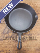 1940’s Griswold No. 8 Cast Iron Skillet with GROOVE handle and Small Block Logo 704 E - Skillet