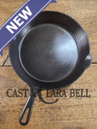 1940’s Griswold No. 8 Cast Iron Skillet with GROOVE handle and Small Block Logo 704 E. In beautiful condition. Almost