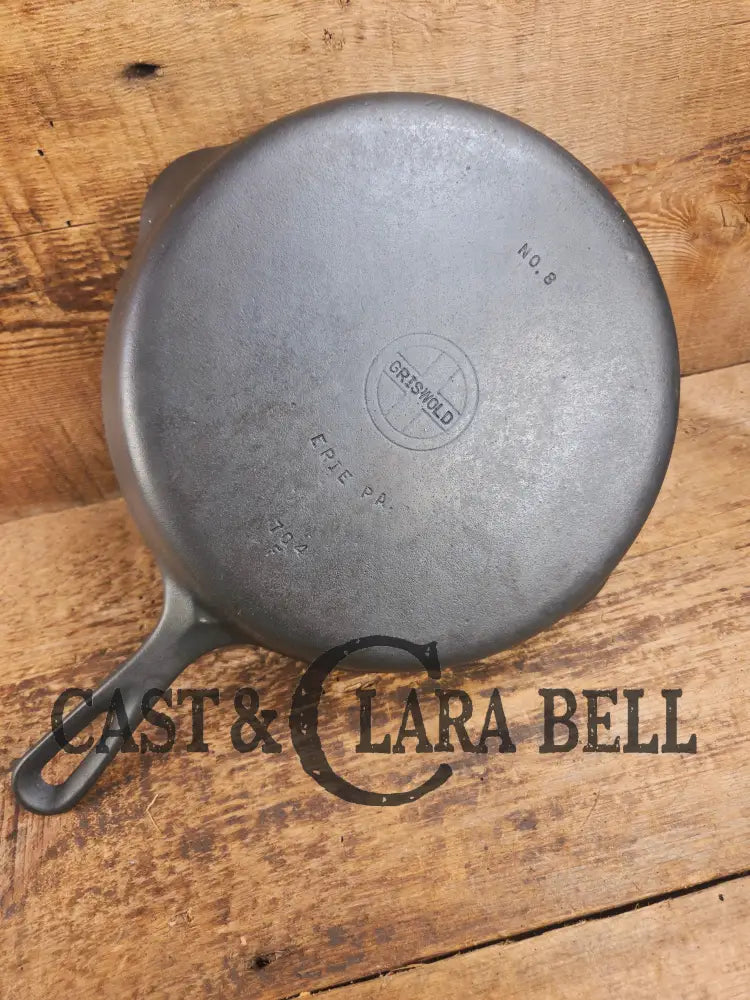 1940’s Griswold No. 8 Cast Iron Skillet with Small Block Logo 704 F Skillet