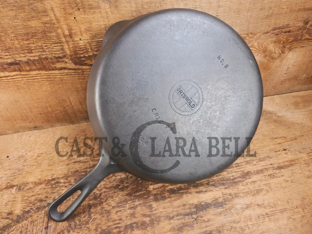 1940’s Griswold No. 8 Cast Iron Skillet with Small Block Logo 704 F Skillet