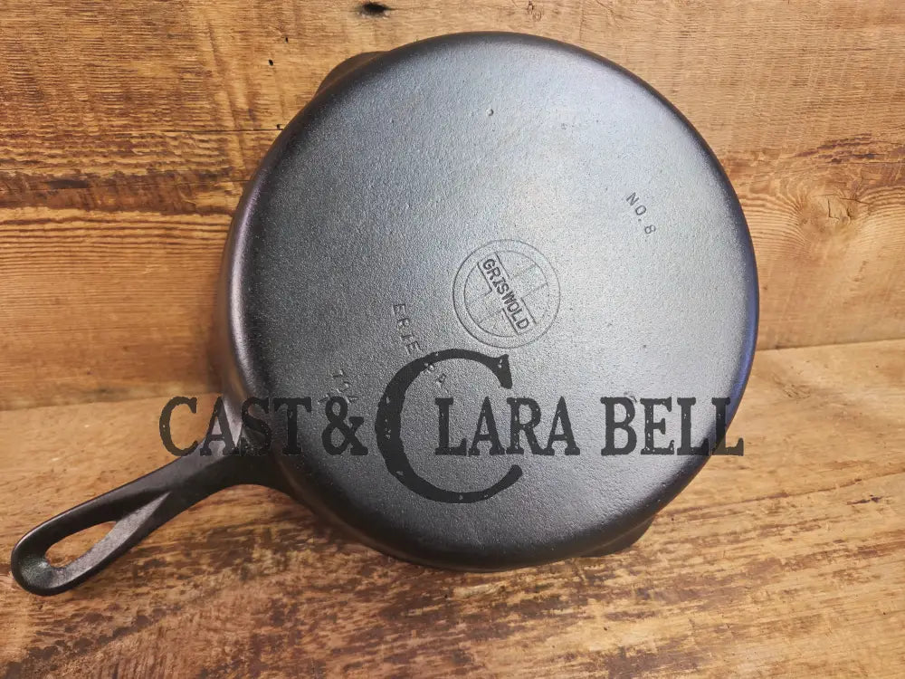 1940’s Griswold No. 8 Cast Iron Skillet with Small Block Logo 704 T Skillet