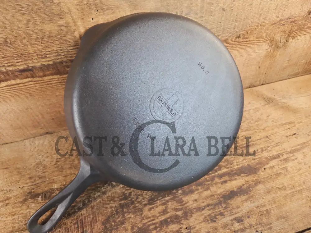 1940’s Griswold No. 8 Cast Iron Skillet with Small Block Logo 704 T - Skillet