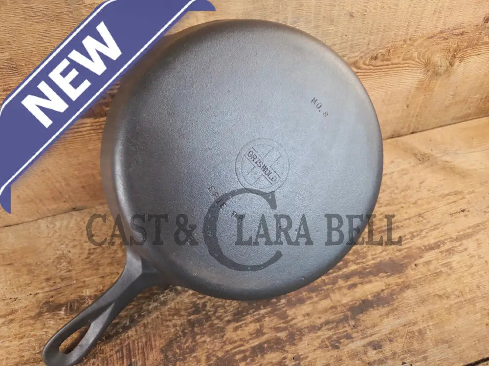 1940’s Griswold No. 8 Cast Iron Skillet with Small Block Logo 704 T - Skillet