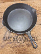 1940’s Griswold No. 8 Cast Iron Skillet with Small Block Logo and Smooth Bottom 704 I - Skillet