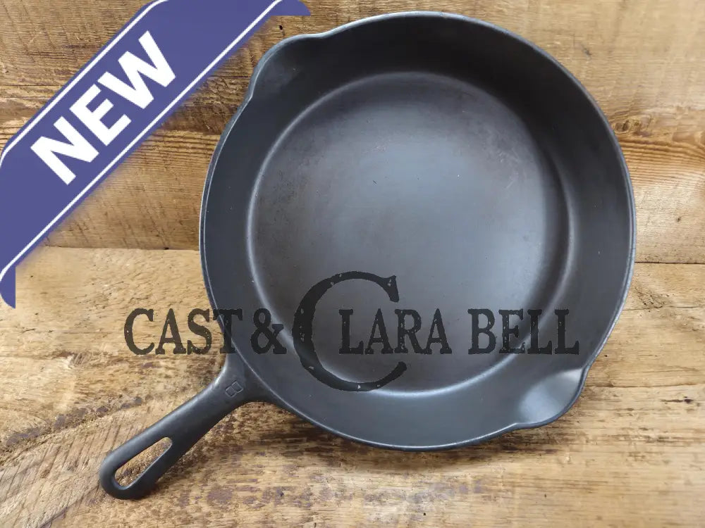 1940’s Griswold No. 8 Cast Iron Skillet with Small Block Logo and Smooth Bottom 704 I Skillet