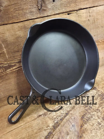 1940’s Griswold No. 8 Cast Iron Skillet with Small Block Logo and Smooth Bottom 704 N Skillet