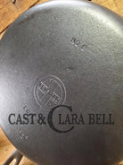 1940’s Griswold No. 8 Cast Iron Skillet with Small Block Logo and Smooth Bottom 704 N Skillet