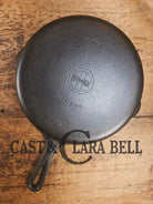 1940’s Griswold No. 8 Cast Iron Skillet with Small Block Logo and Smooth Bottom 704 N Skillet