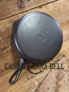 1940’s Griswold No. 8 Cast Iron Skillet with Small Block Logo and Smooth Bottom 704 N Skillet