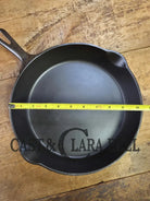 1940’s Griswold No. 8 Cast Iron Skillet with Small Block Logo and Smooth Bottom 704 N Skillet