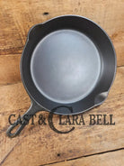 1940’s Griswold No. 8 Cast Iron Skillet with Small Block Logo and Smooth Bottom 704 U Skillet