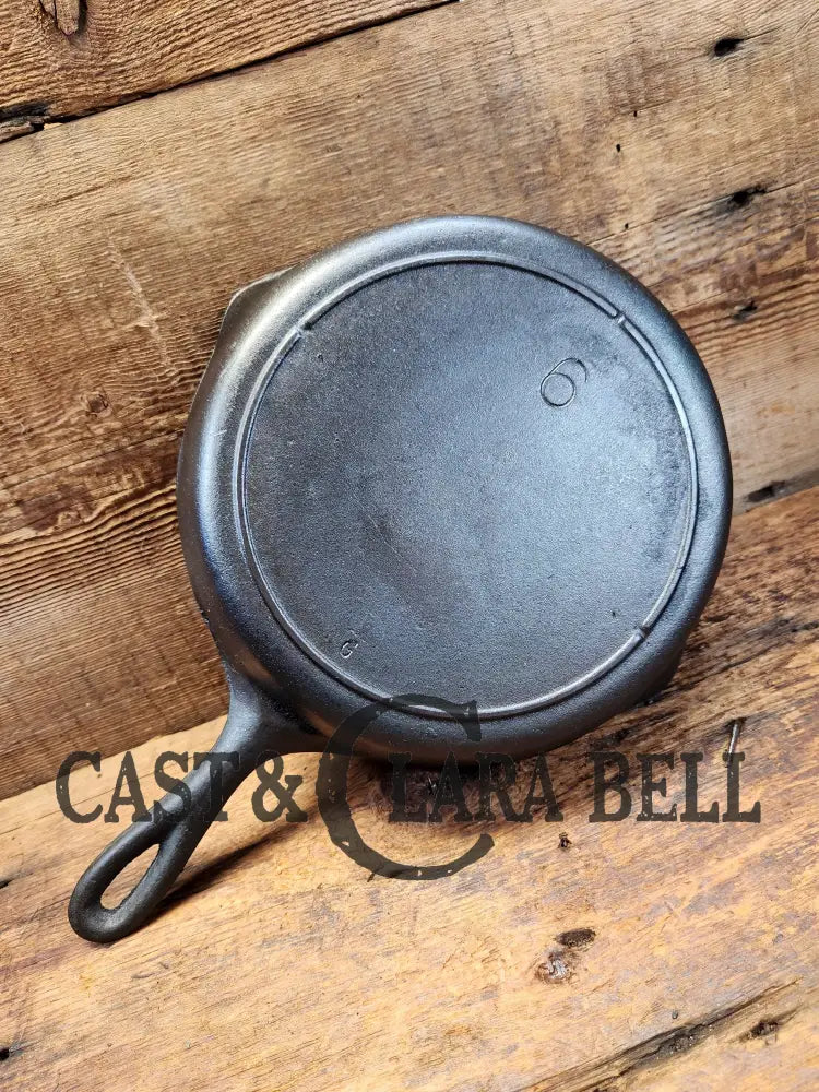 1940’S Lodge #6 Skillet With 3-Notch Heat Ring. Restored And Ready To Use!