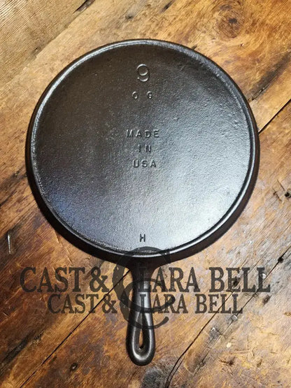 1960-1990’S Lodge #9 Cast Iron Round Griddle. Great Daily User For Grilled Sandwiches!