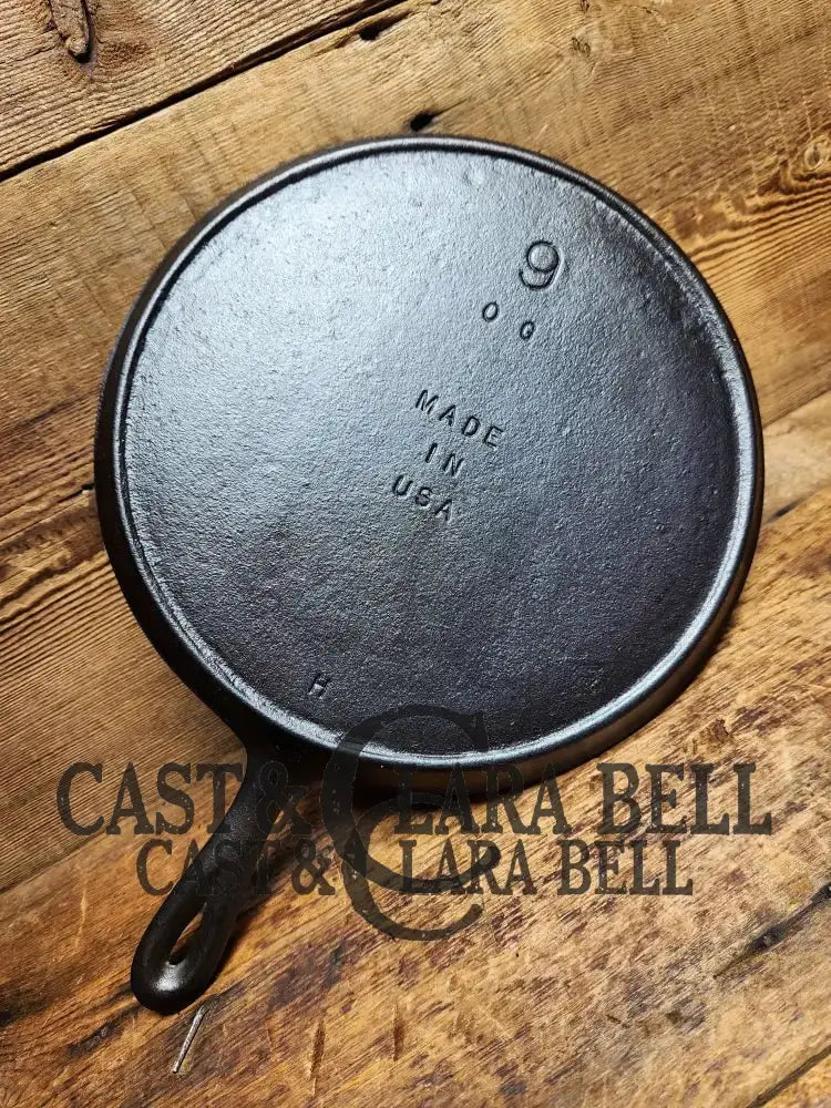 1960-1990’S Lodge #9 Cast Iron Round Griddle. Great Daily User For Grilled Sandwiches!