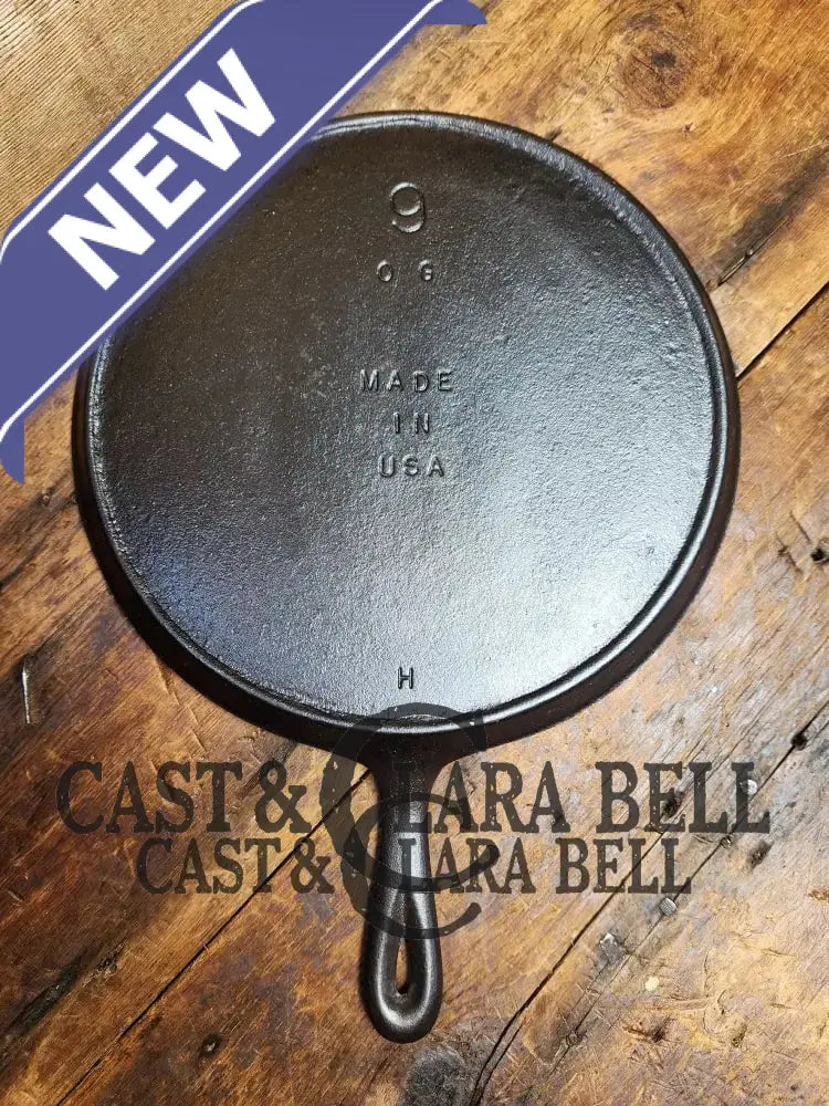 1960-1990’S Lodge #9 Cast Iron Round Griddle. Great Daily User For Grilled Sandwiches!